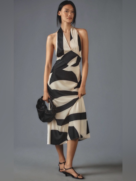 Anthropologie Dresses & Skirts - NWT Anthropologie Revolve Bardot  Zebra Midi Dress Black And White Size 6